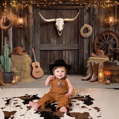 Western Cowboy Backdrop, Western Party Decorations Photography Background for…