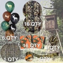 Vibrant Camouflage Party Plates Set – Camo Theme Decorations