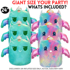 6 Cute Squish Plushies balloon party birthday supplies decoration happy theme