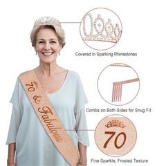 70th Birthday Decorations for Women,32PCS Back in 1956 Party…