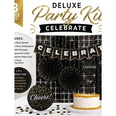 Decorations For Party Black And Gold