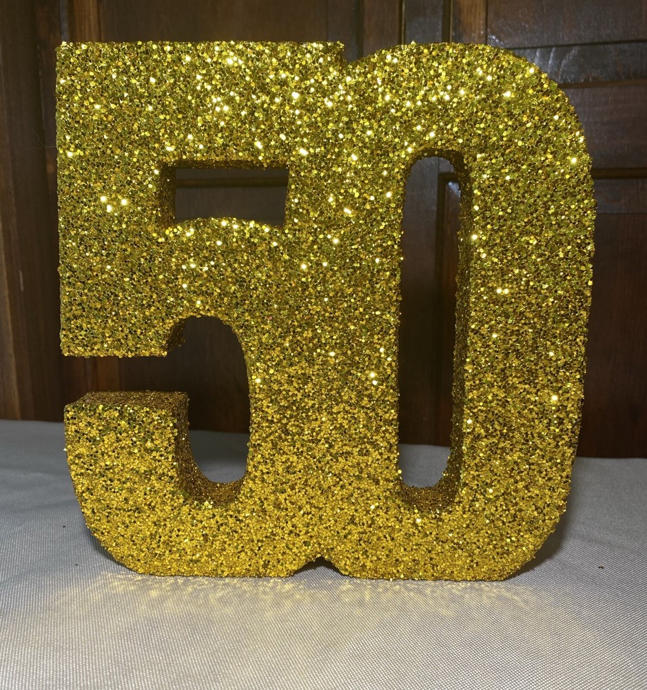50th Birthday, Anniversary or Reunion Table Decorations (Set Of 7)
