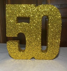 50th Birthday, Anniversary or Reunion Table Decorations (Set Of 7)