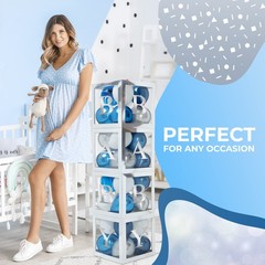44-Piece Baby Shower Decorations for Boy or Girl – 4 Boxes with Letters and 3…