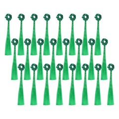 Rainbow Dance Ribbons, Wrist Streamers 24 Pcs & Green