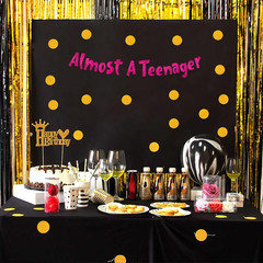 Pre-Strung 12Th Birthday Pink Glitter Banner – 12Th Birthday and Anniversary Dec