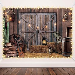 Western Cowboy Party Backdrop 13×6 ft