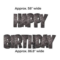 24″ Happy Birthday Quick Set Yard Sign Letters | 5pc Outdoor Lawn Decorations