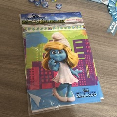 The Smurfs Birthday Party Bundle Items Party Supplies with pins, stickers, more