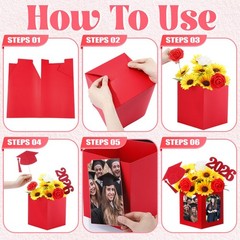 24 Pcs Class of 2026 Graduation Table Centerpieces Decor 6/7 Inch Graduation …
