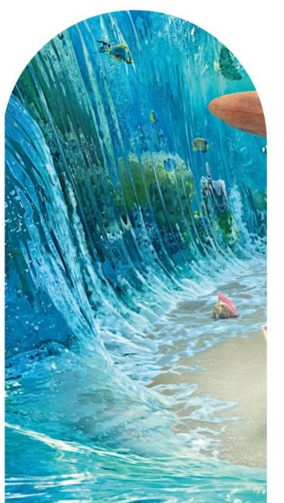Moana Theme Arch Backdrop Cover Birthday Party Photography Background Supplies
