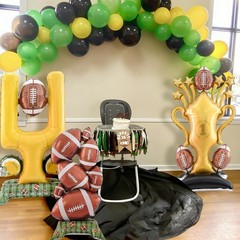 3pcs Standing Football Balloons Set, Football Party Decorations for Boys, 47i…