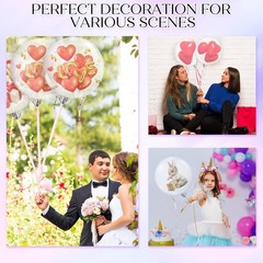 40 Pack Wedding Large Clear Stuffing Balloons Pre Stretched Wide Mouth Bobo B…
