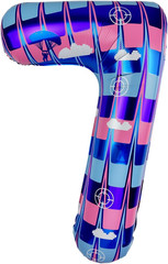40 Inch Pixel Gamer Video Game Number 9 Balloon, Level up Block Style 9Th Birthd