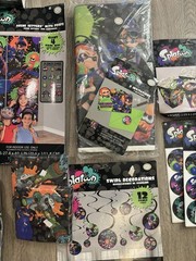 Nintendo Splatoon Birthday Party Kit Supplies Decoration Lot of 16