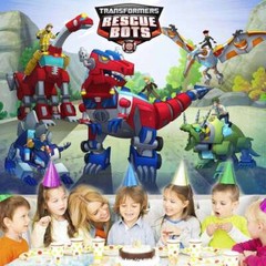 Transformers Rescue Bots Academy Party Decoration Backdrop Banner Poster 7x5ft