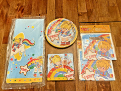 Rainbow Brite Birthday Party Supplies Original 80’s Art Design Table Cloth Decor