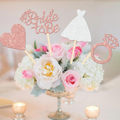 Rose Gold Bride to Be Centerpiece Sticks for Bridal Shower and Engagement