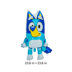 Bluey Birthday Party Decoration Set Foil Balloon Figure Kids Celebration Blue