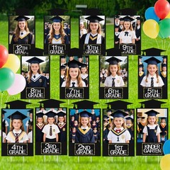 2026 Graduation Decorations– K–12 Photo Display Yard Signs with Stakes, Schoo