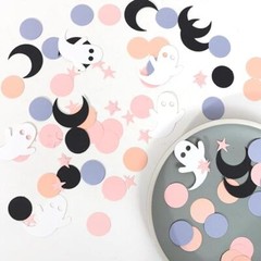 230psc Halloween Spooky Confetti – Pink Halloween Confetti, Spooky One Two