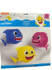 Nickelodeon Baby Shark Paper Lanterns 3 Pack