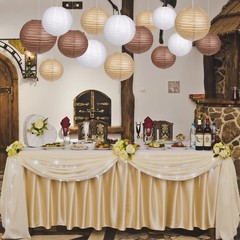 Assorted Sizes Paper Lanterns Set, 15pcs for Rustic Weddings & Special Occasions