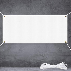 Large Banners and Signs, Vinyl Banner Blank 2X6 Ft, White Polyester Oxford Cloth