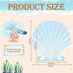 20pc Blue Seashell Hangover Kit Bags Beach Bachelorette Party Favors Last Toast