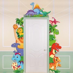 3 Pcs Dinosaur Door Banner Decorations Dino Themed Porch Sign Hanging Banners…
