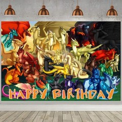 Wings of Fire Party Supplies Backdrop Banner Poster Vinyl Girls Birthday Gift