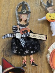Halloween Cutout Decorations Lot -Cat-Some Vintage, some handmade!
