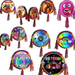 Personalised Piñata party theme happy birthday name number character cartoon UK