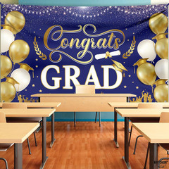 , Xtralarge Congrats Grad Banner – 72X44 Inch, Congratulations Banner | Graduati