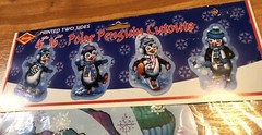 Penguin Diecut Cutouts Decoration 1999 Beistle Four Pack of 16″ NOS