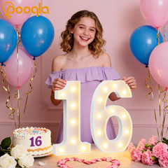 50Th Birthday Decorations for Women Men, Large 12.6 in Tall Light up Numbers for