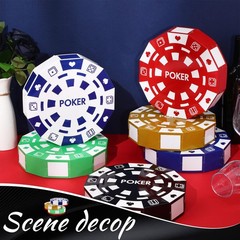 Silipull 12 Pcs Casino Theme Party Decorations 9 Inch Large Poker Chip Favor …