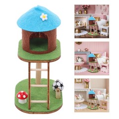 Mini Cat Climbing Frame Ornaments Dollhouse Decor Bedroom Furniture Shelves