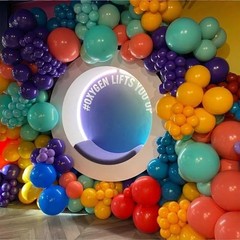 147 Pcs Asssorted Balloons Arch Kit Rainbow Balloons Different Sizes for