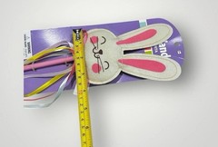 Easter Plushy Friendly Bunny Ribbon Wand Party Favor 20″ Set Of 3 New With Tag