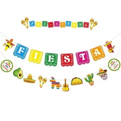 Fiesta Banner Cinco De Mayo Banner Mexican Party Supplies Cinco De Mayo Garla…