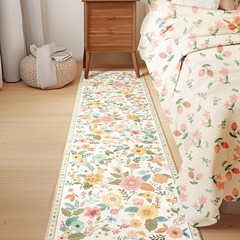 Floral 2×8 Area Rug Machine Washable Soft Print Boho Carpet Non Slip Doormat …