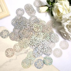 100pcs Glitter Disco Ball Table Confetti, Disco Theme Party Confetti for Bachelo
