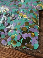 3 Pack Table Scatter, Turquoise Purple Gold