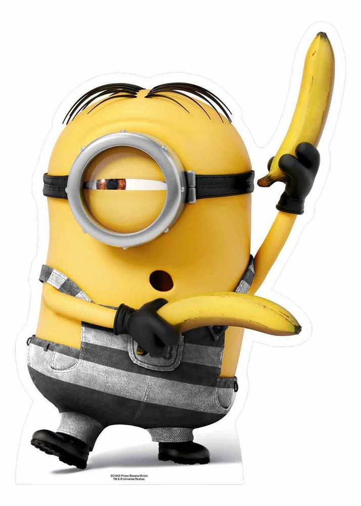 Minion Prisoner with Bananas Despicable Me 3 Min Minions Cardboard Cutout