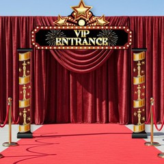 3pcs Casino Theme Party Decorations, VIP Passage Decoration Movie Night Decor…