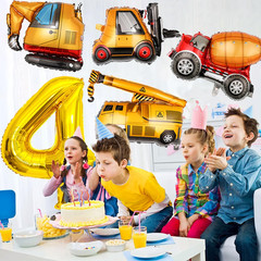 Construction Birthday Party Supplies 4 5 6 Year Old Large Construction Balloons
