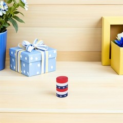15 Pack Colored Crepe Paper Rolls Reusable Streamers for July 4Th Decor