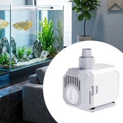 Aquarium Water Pump with Adjustable Flow Rate Dual Intake ABS Construction