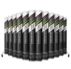 Electric Confetti Cannon Cartridges, 12 PIECES — 16″ Multicolor Poppers for